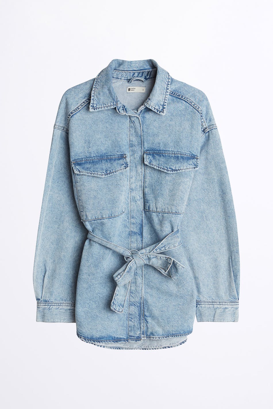 Utility denim shirt