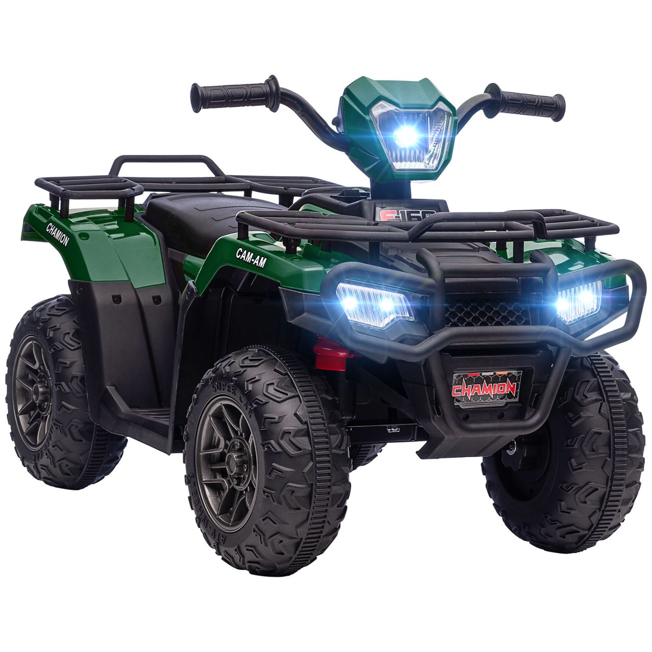HOMCOM Elektro Kinderquad, Elektroauto, Elektro-Quad, Kinderfahrzeug, Grün