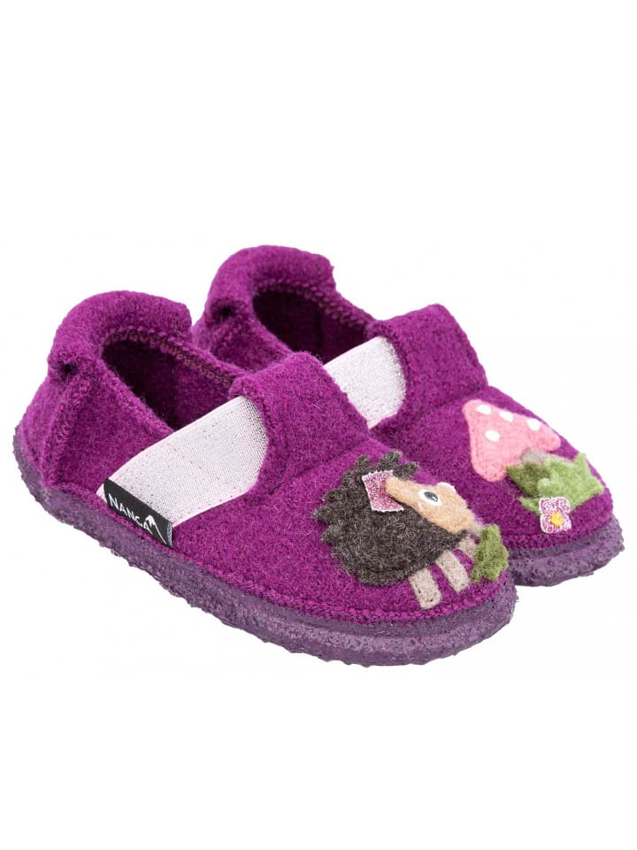 NANGA Hausschuh Pricky Hedgehog in Violett günstig kaufen