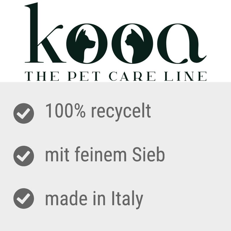 kooa Recycelte Streuschaufel mit kleinem Sieb