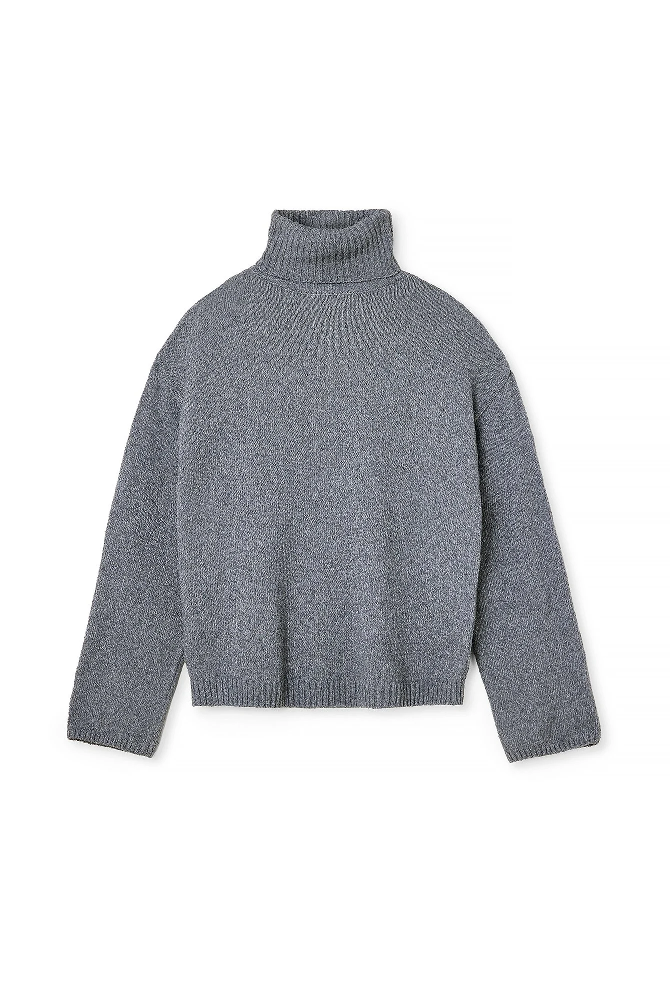Strickpullover mit Polokragen