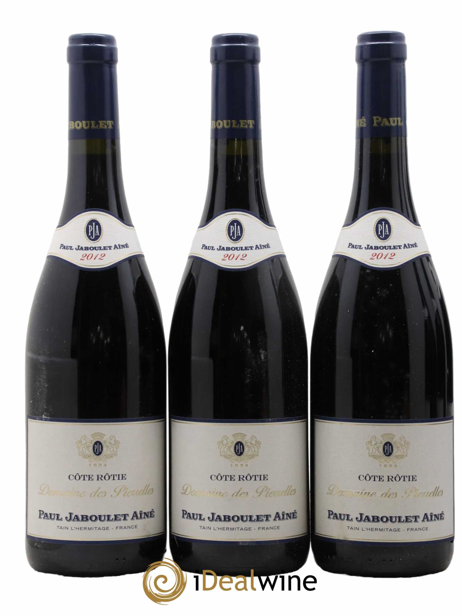 Côte-Rôtie Domaine des Pierrelles Paul Jaboulet Ainé  2012 - Lot de 6 Bouteilles
