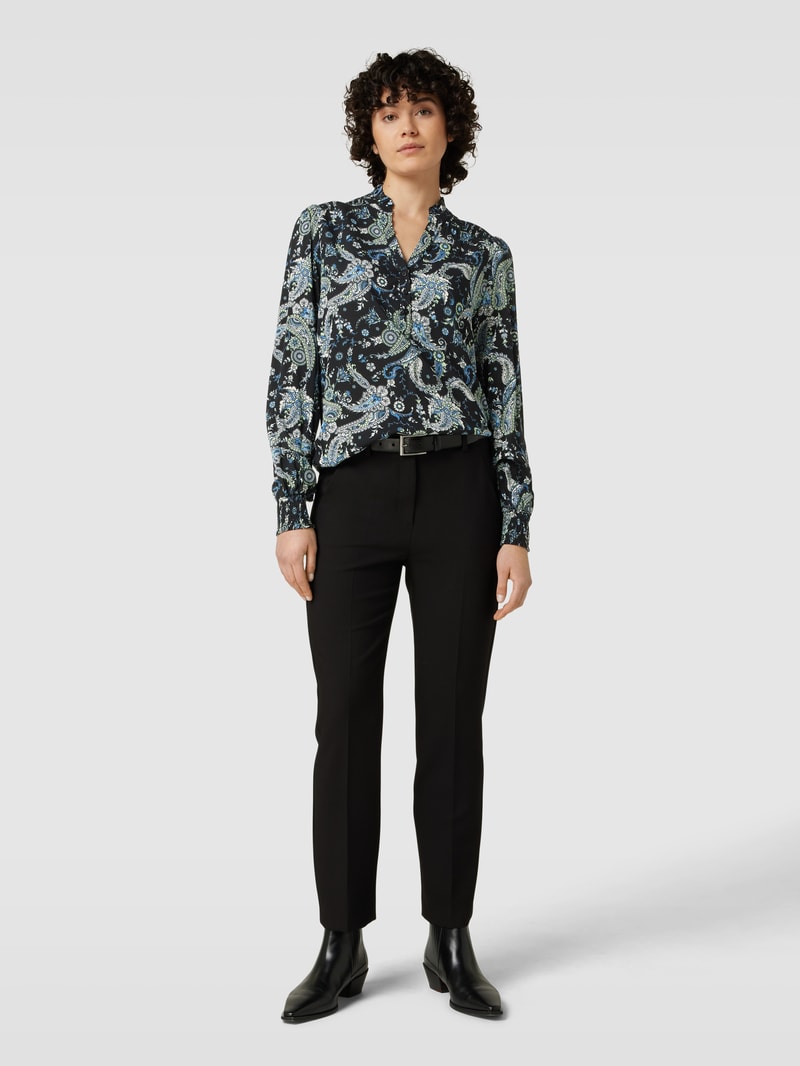 Bluse mit Paisley-Muster Modell 'Alma' in hellblau