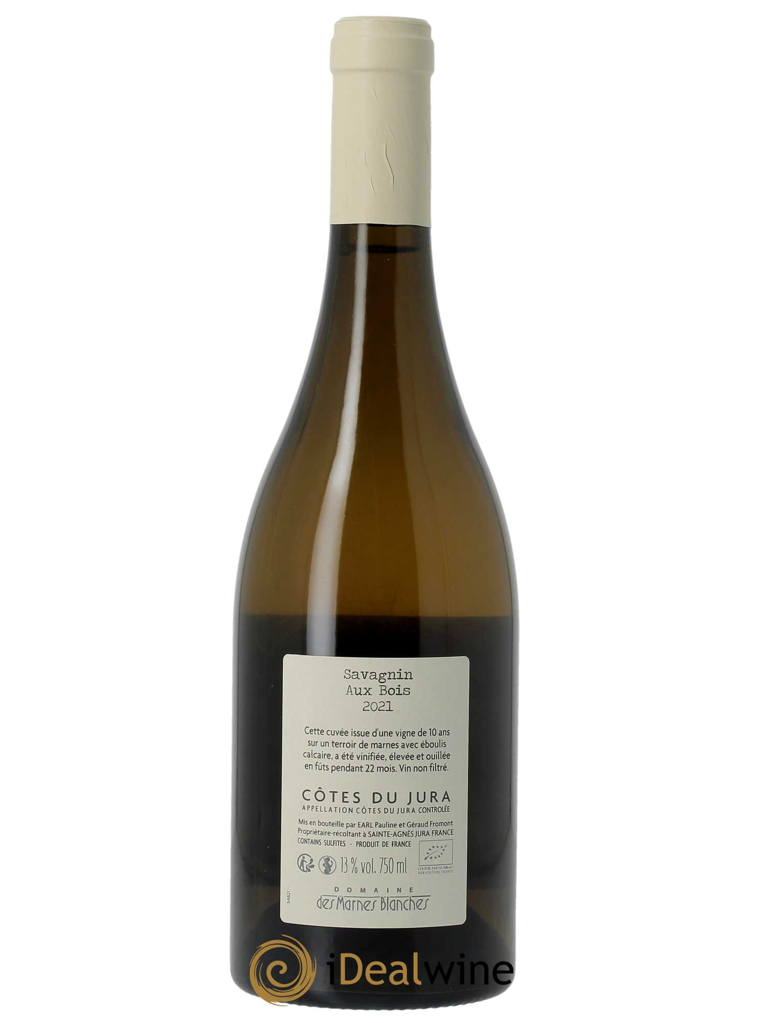 Côtes du Jura Aux Bois Savagnin Marnes Blanches (Domaine des)  2021 - Lot de 1 Bouteille