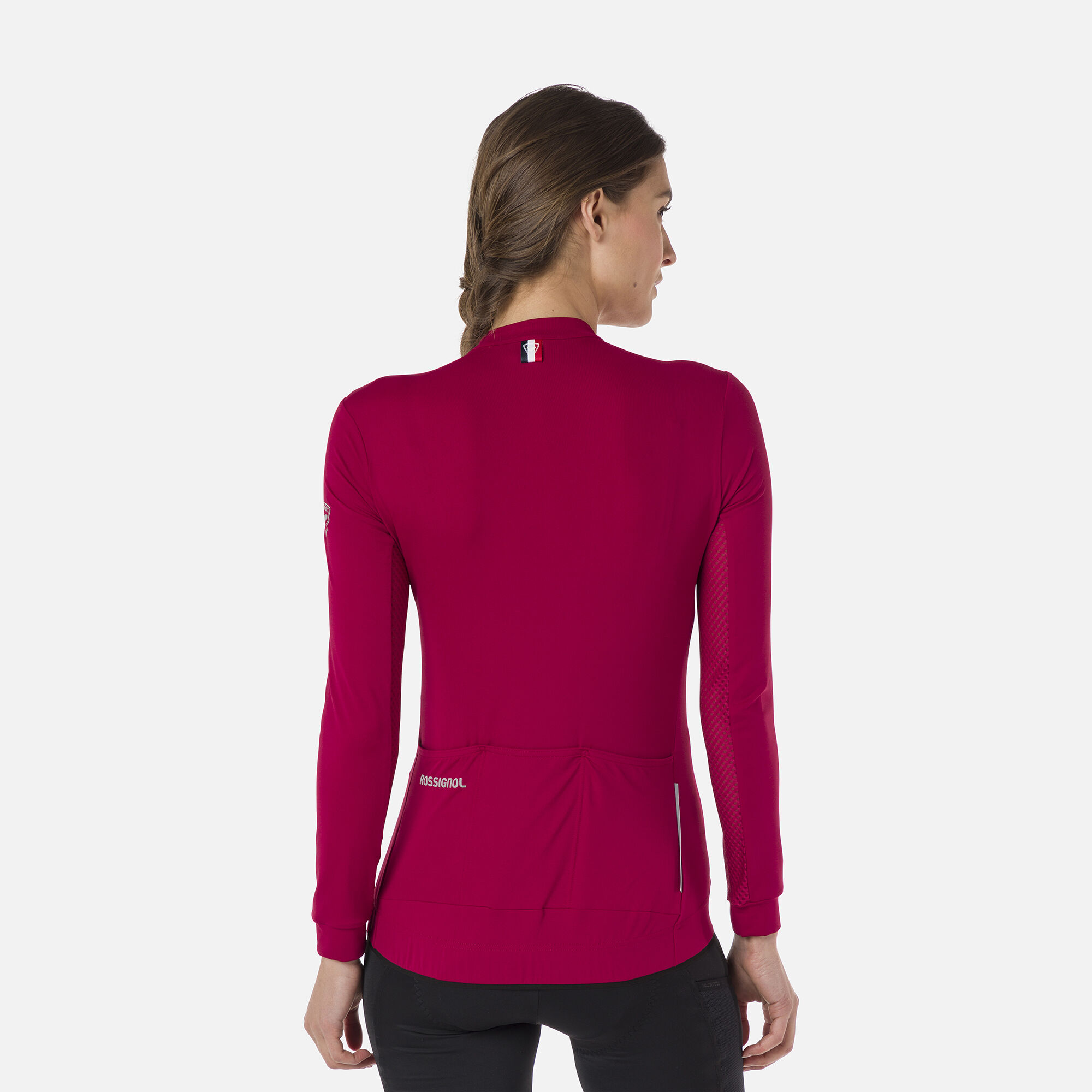 Maillot de vélo de route à manches longues pour femme