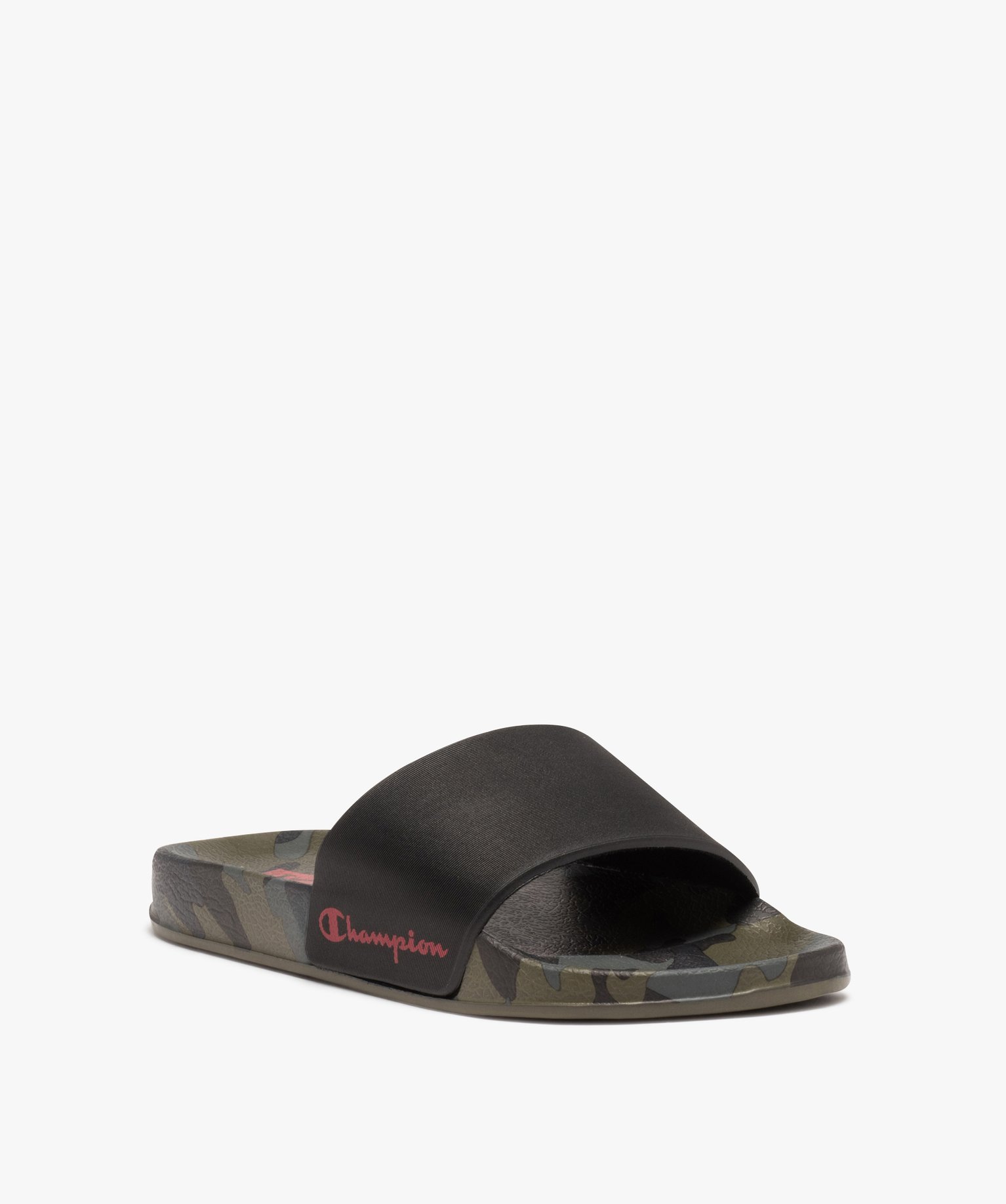 Mules de piscine homme avec bandeau en mousse et semelle imp... kaki | GEMO