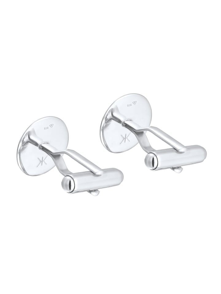 KUZZOI Manschettenknopf 925 Sterling Silber Geo in Silber günstig kaufen onesize