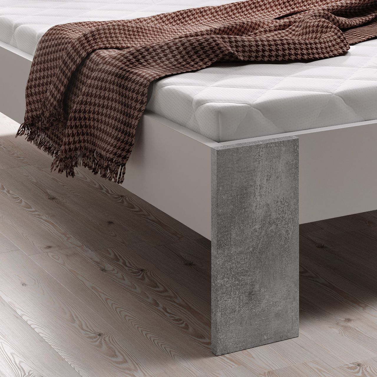 IHG Futonbett Michelle 140x200 cm inkl. Matratze Bonellfederkern und 13-Leisten Rollrost