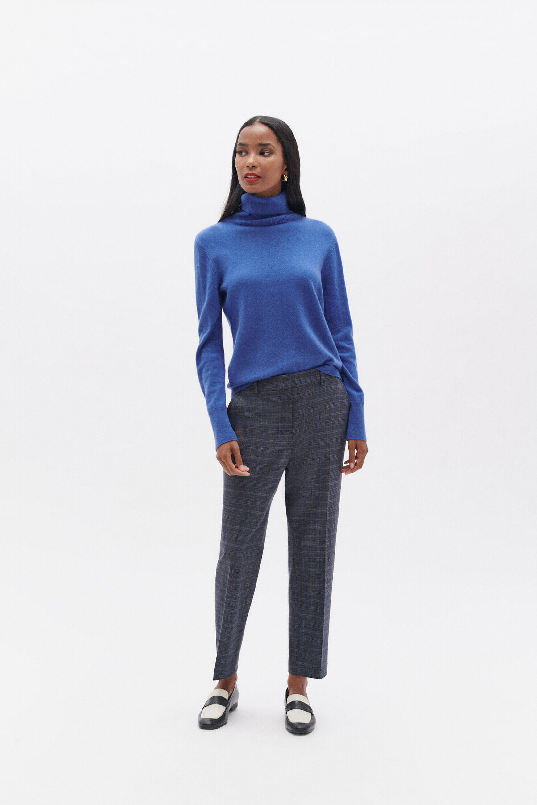 Pantalon psidiko1 bleu electrique femme