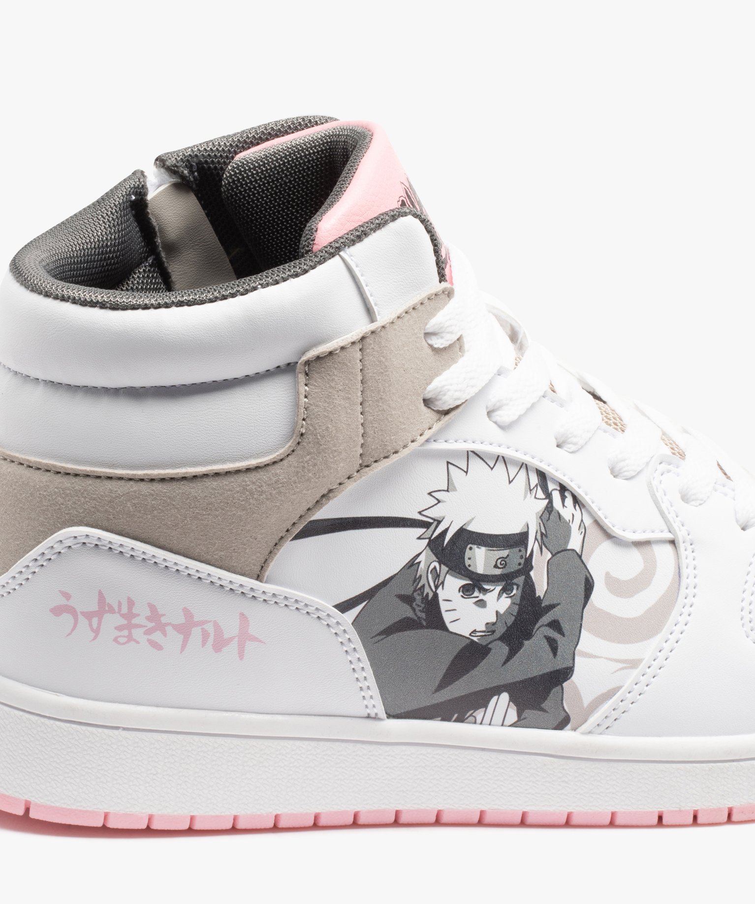 Baskets mid-cut imprimé Naruto fille - Naruto Shippuden blanc | GEMO