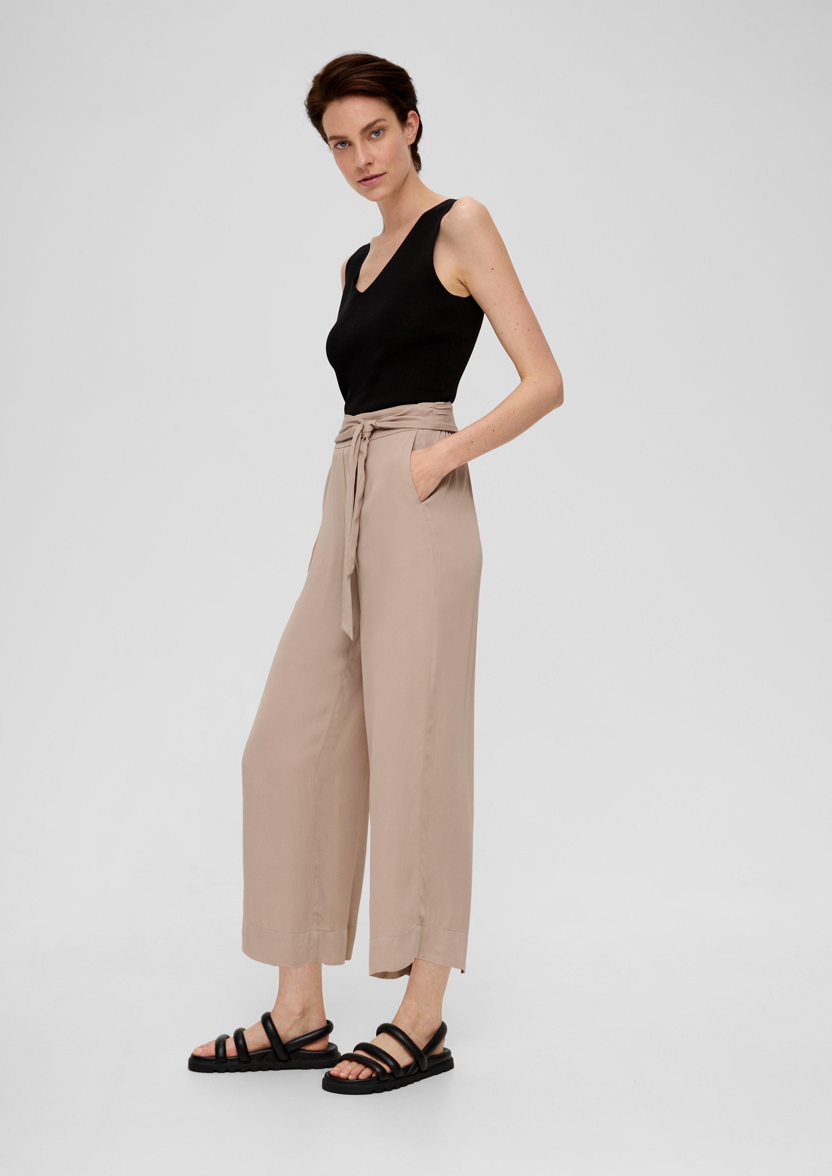 Wide Leg: Culotte aus reiner Viskose  2137643-8166