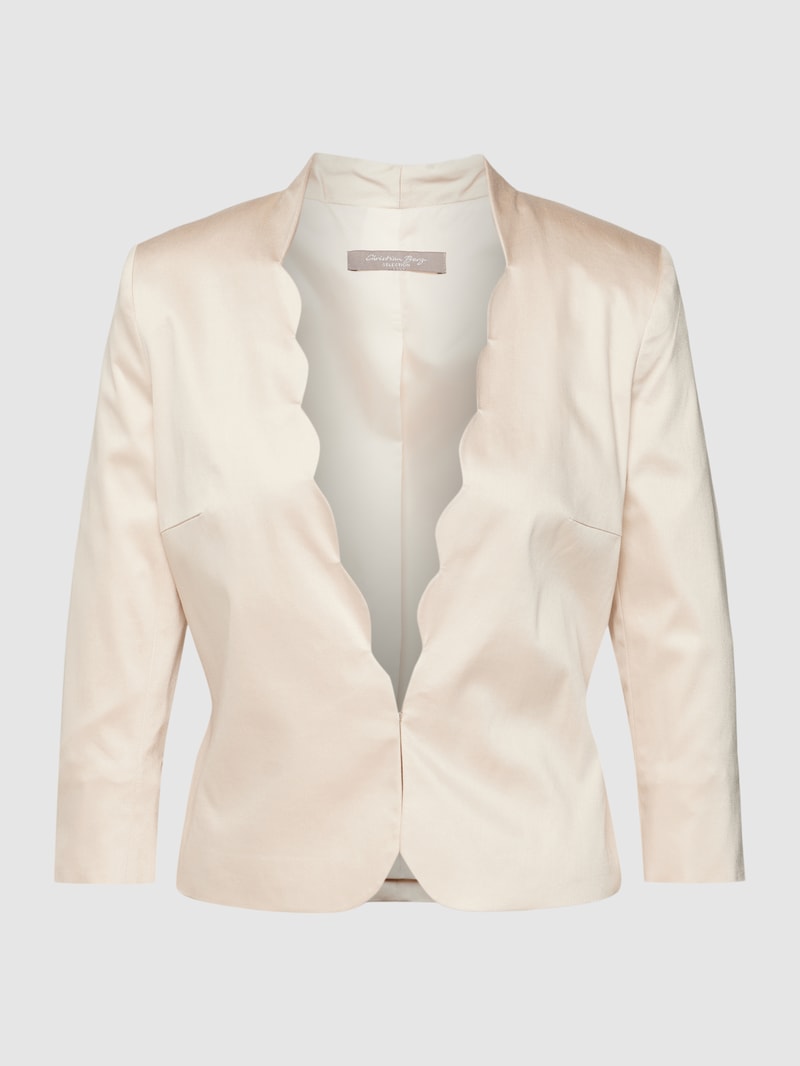 Regular Fit Blazer mit Teilungsnähten in sand