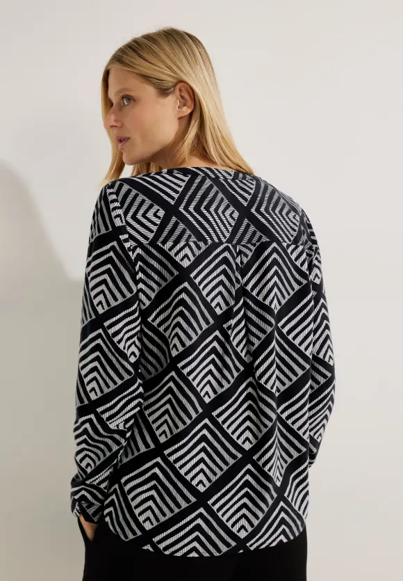 CECIL Bluse mit Ornamentprint