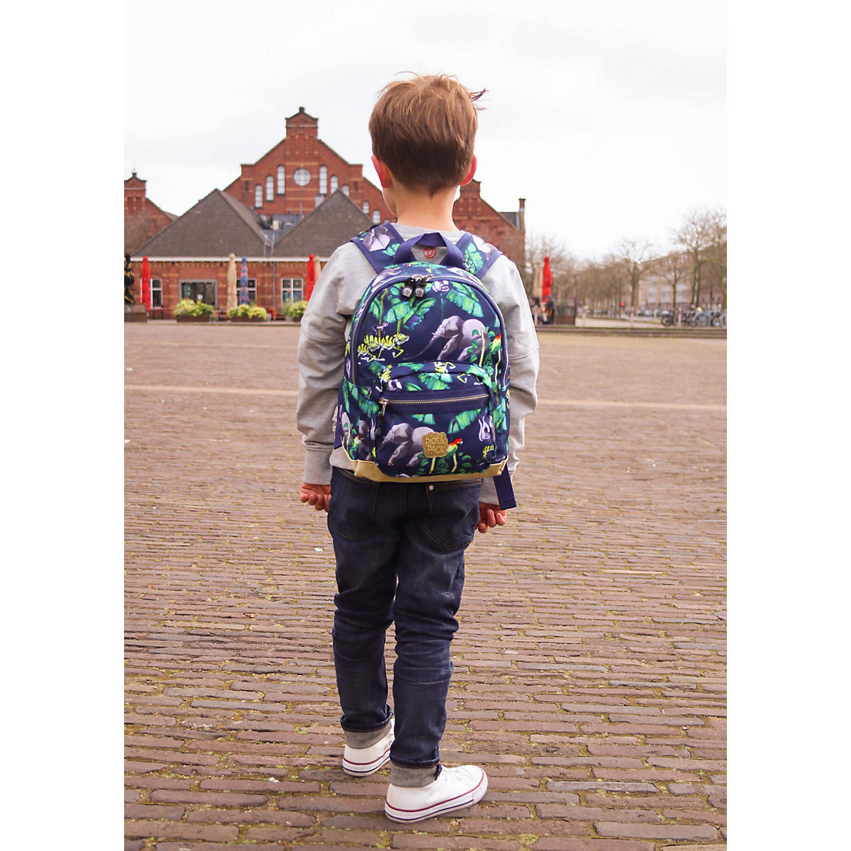 Kinderrucksack S Happy Jungle Navy