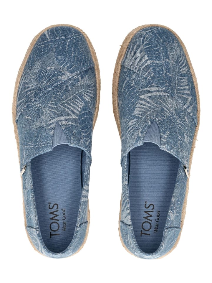 TOMS Slipper in Blau günstig kaufen