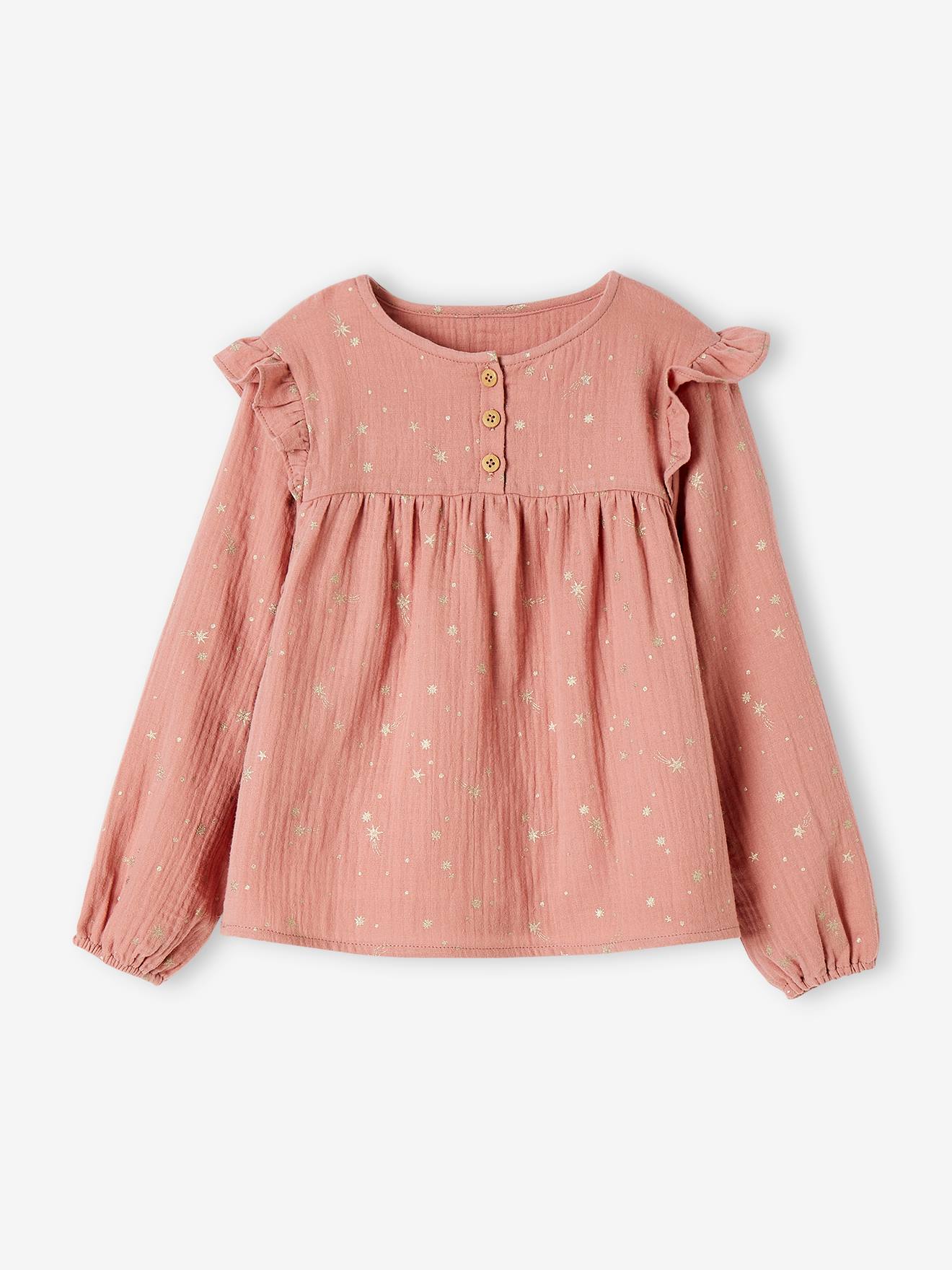 Vertbaudet Mädchen Weihnachts-Schlafanzug - blush