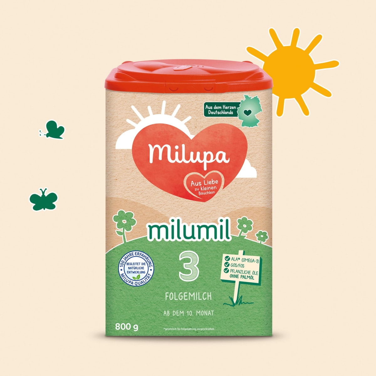 Folgemilch 3 Milumil ab dem 10. Monat, 0,8 kg