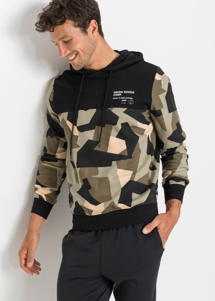 Kapuzensweatshirt mit recyceltem Polyester