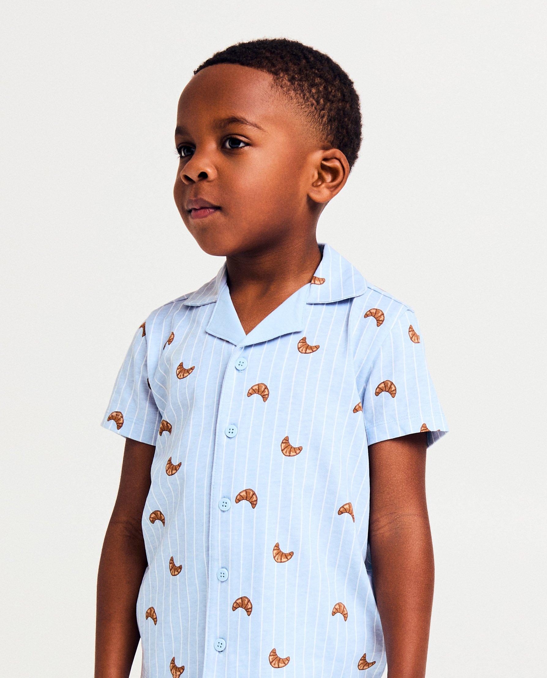 Familystories Biopamut pizsama, unisex, 92-128 világoskék
