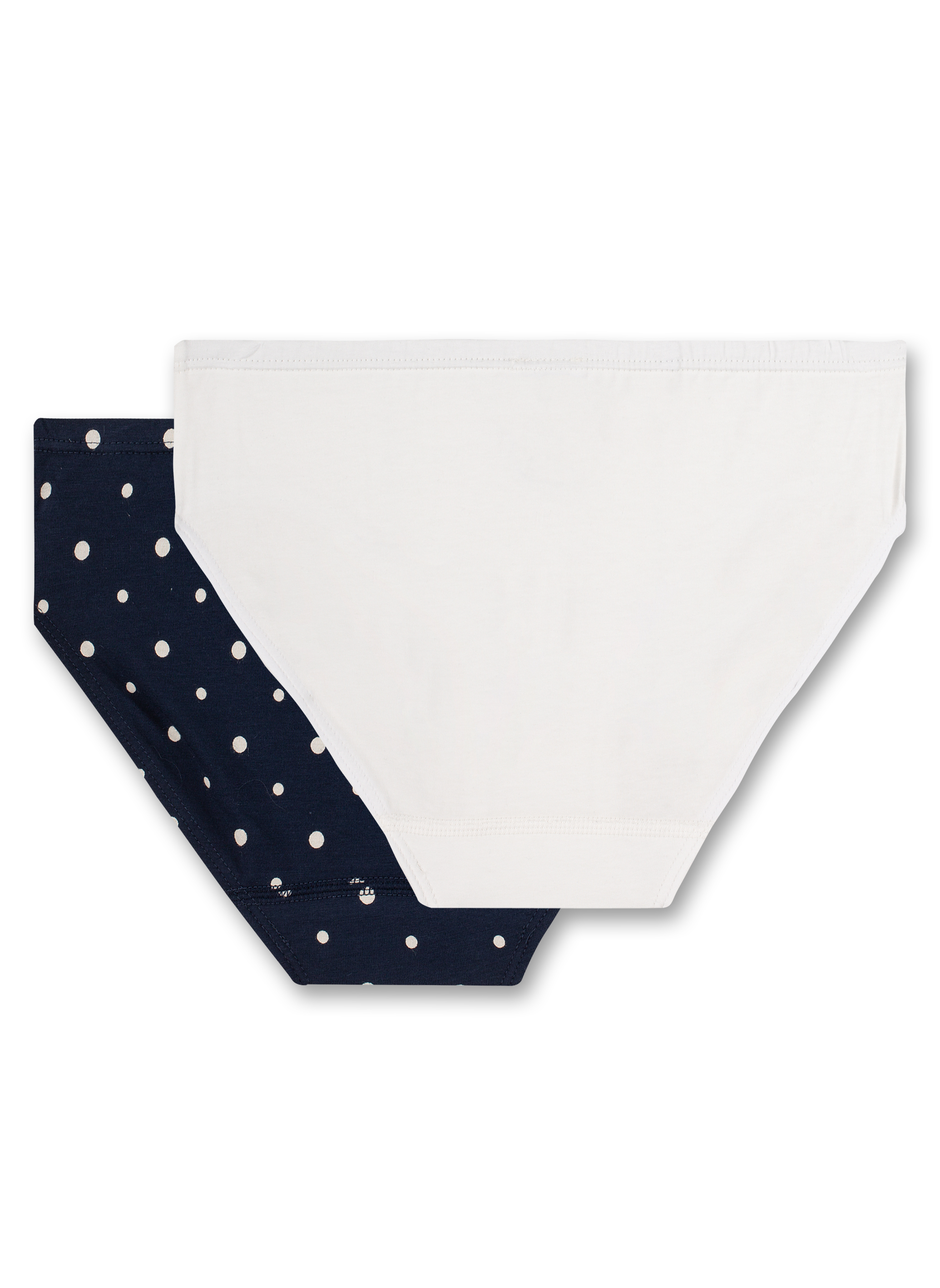 Mädchen-Rioslip (Doppelpack) Dunkelblau und Off-White