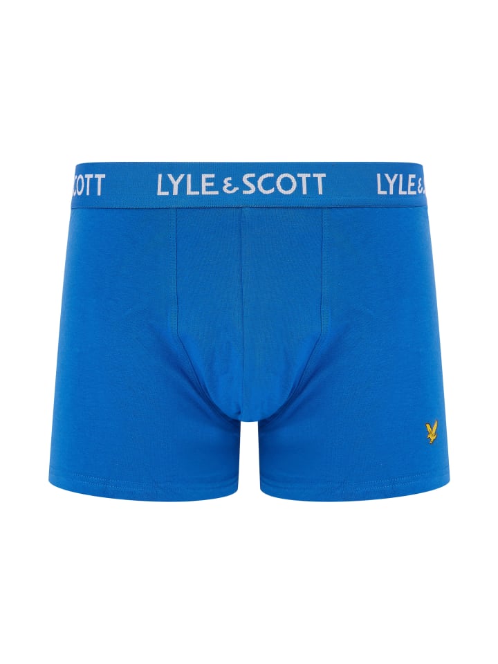 Lyle & Scott Trunks 5-Er Set in Dunkelblau/Weiß/Pastell-Türkis/Pastellblau/Blau günstig kaufen
