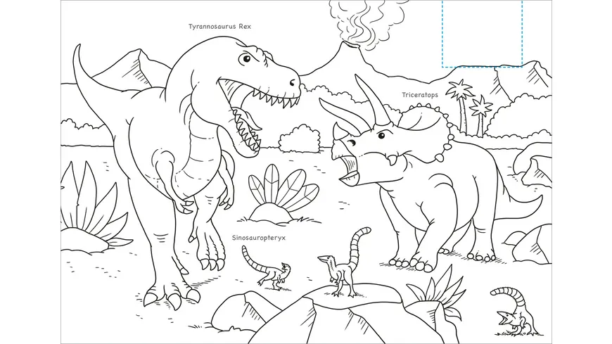 Schnipp Schnapp Malbuch. Dinosaurier. Was steckt dahinter?