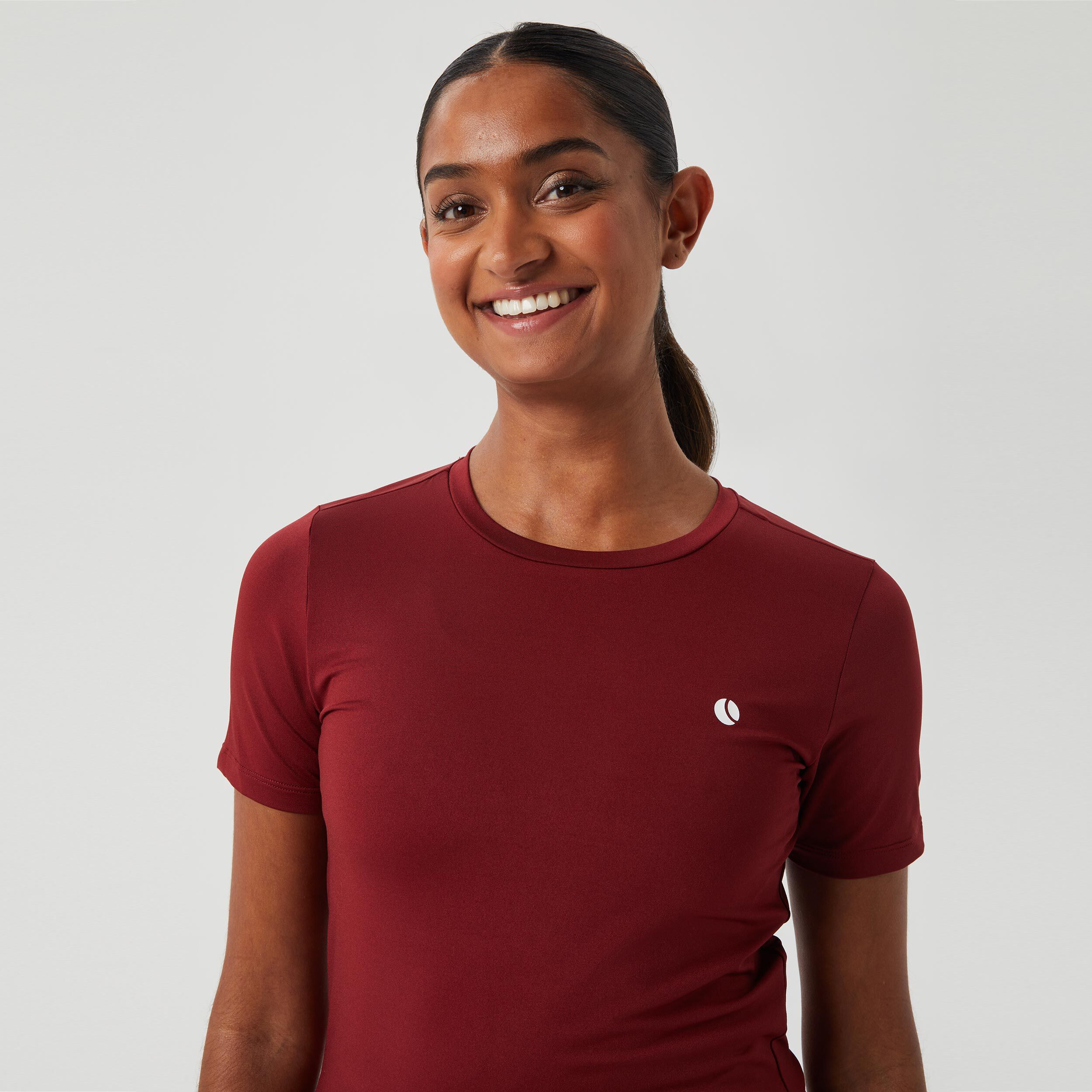Ace Slim T-Shirt Damen - Berry