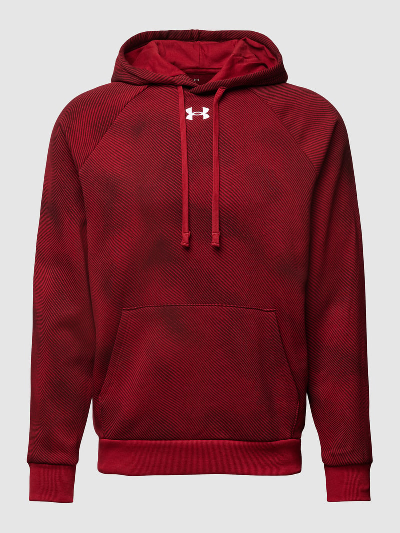 Hoodie mit Kapuze in bordeaux rot