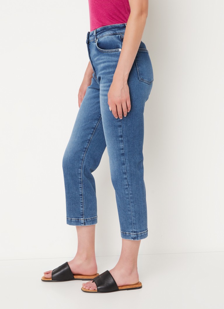 Calça jeans cropped de cintura alta e perna reta Karlie da Phase Eight