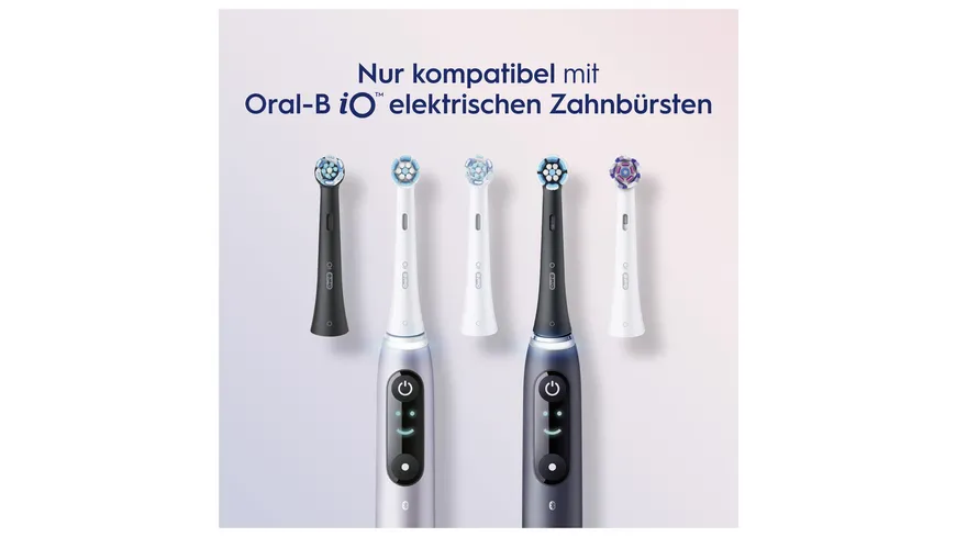 Oral-B Aufsteckbürsten iO Sanfte Reinigung schwarz