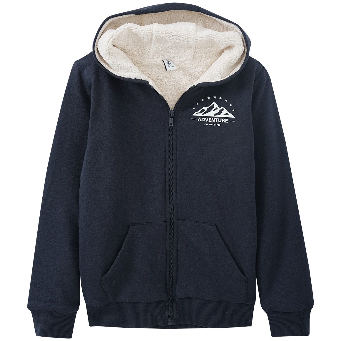 Kinder Sweatjacke mit Teddyplüsch