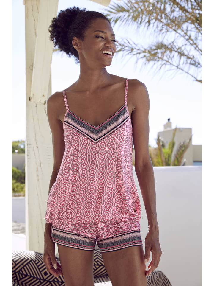 VIVANCE DREAMS Schlafshorts in pink gemustert günstig kaufen