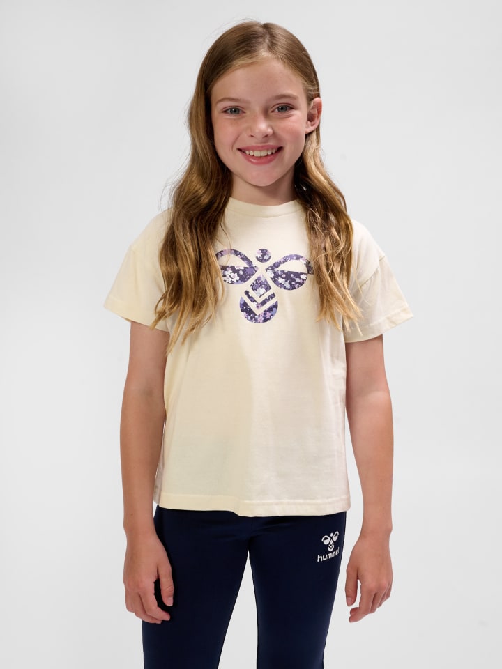Hummel Hummel T-Shirt Hmllibi Mädchen in WHITECAP GRAY günstig kaufen 116