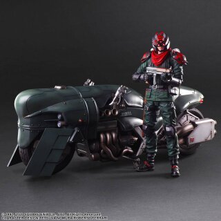 Final Fantasy VII Remake Play Arts Kai Actionfigur & Fahrzeug Shinra Elite Security Officer & Bike