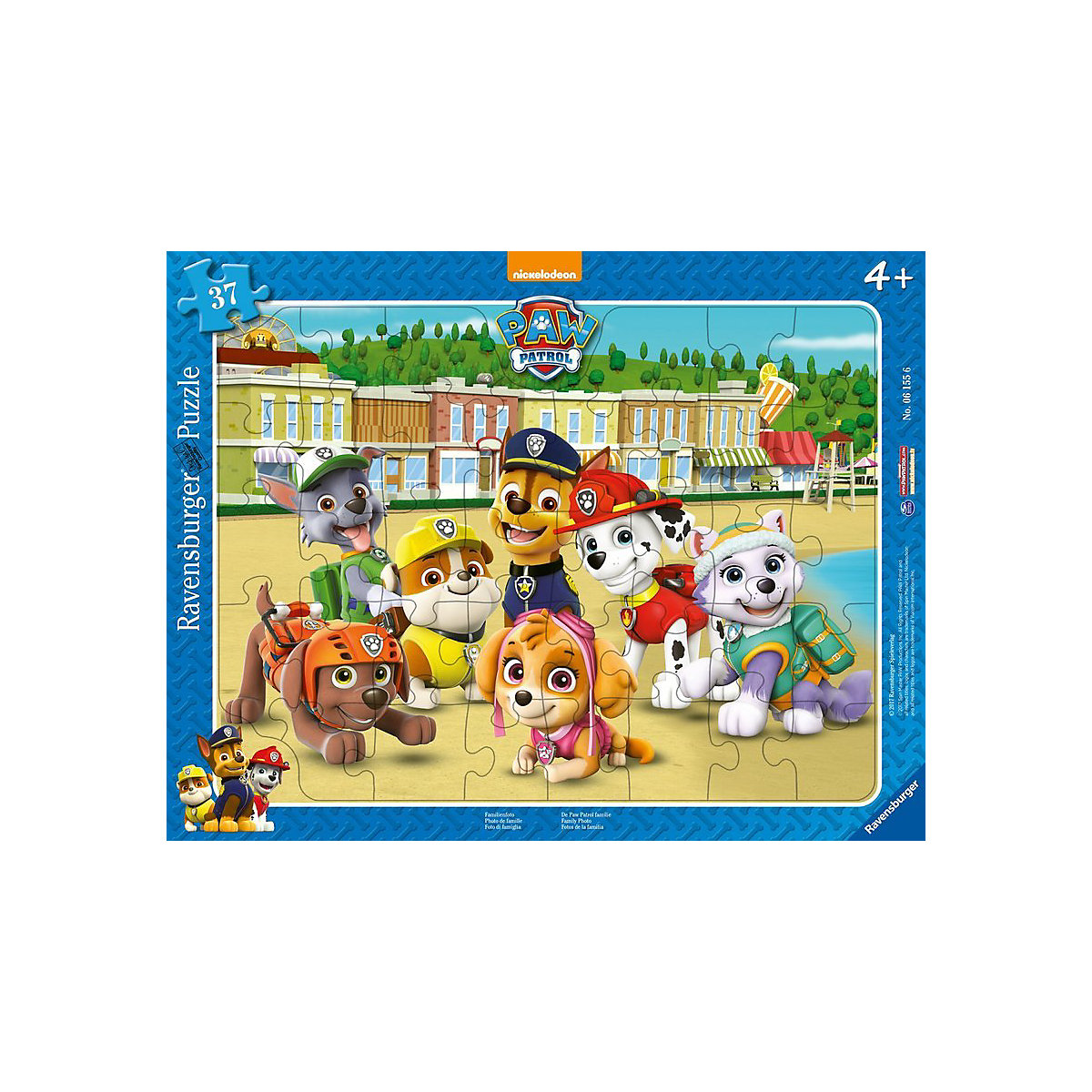 Rahmen-Puzzle, 37 Teile, 32,5x24,5 cm, Paw Patrol Familienfoto