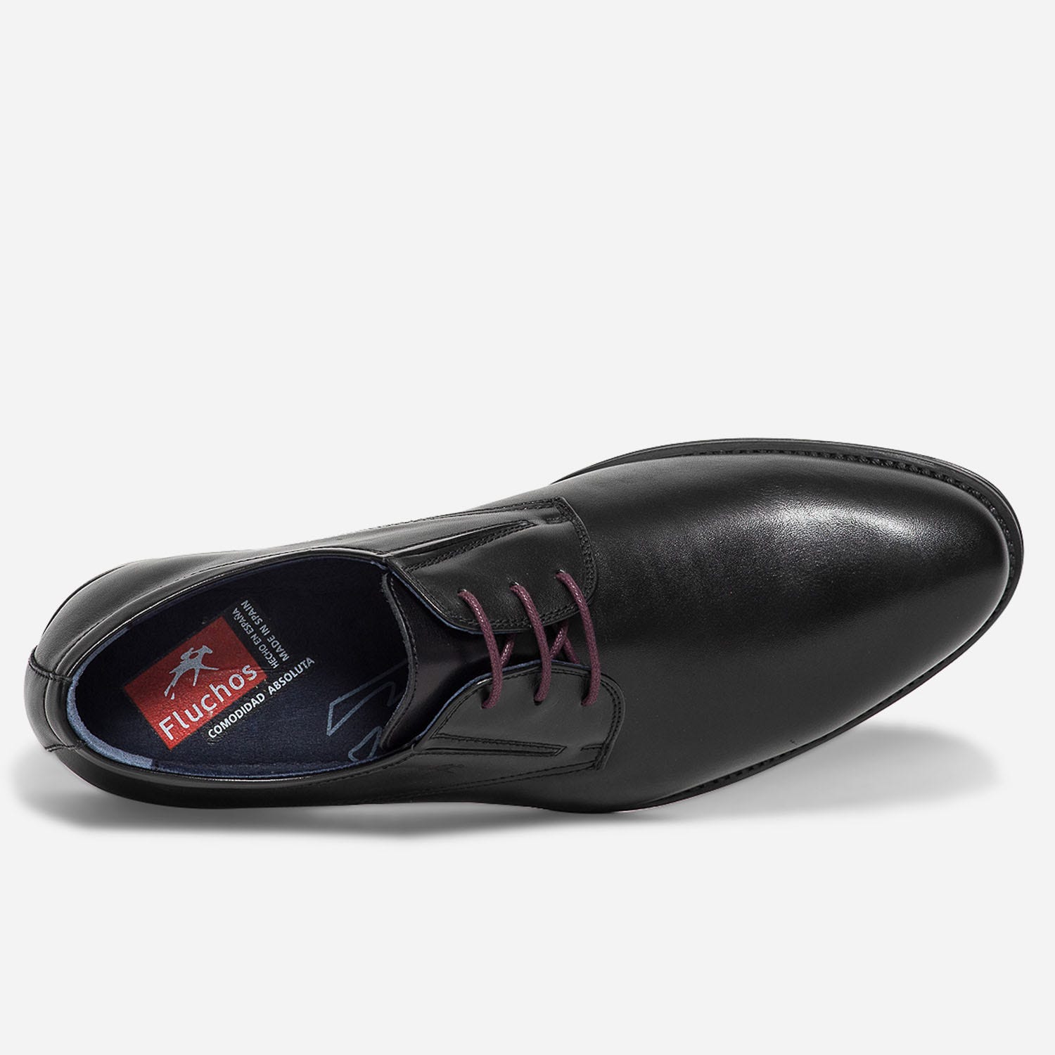 Derby Fluchos Herdcles cuir noir