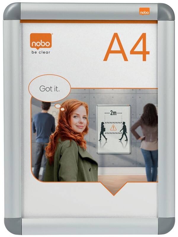 Nobo Premium Plus DIN A4 Klapprahmen 1902214 25 (B) x 1,2 (T) x 34 (H) cm
