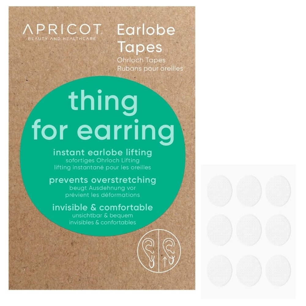 apricot Rubans pour trous d'oreille 