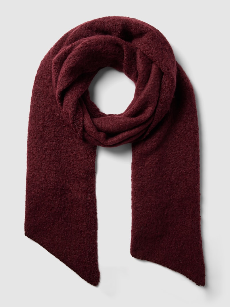 Schal in Strick-Optik Modell 'PYRON' in bordeaux rot