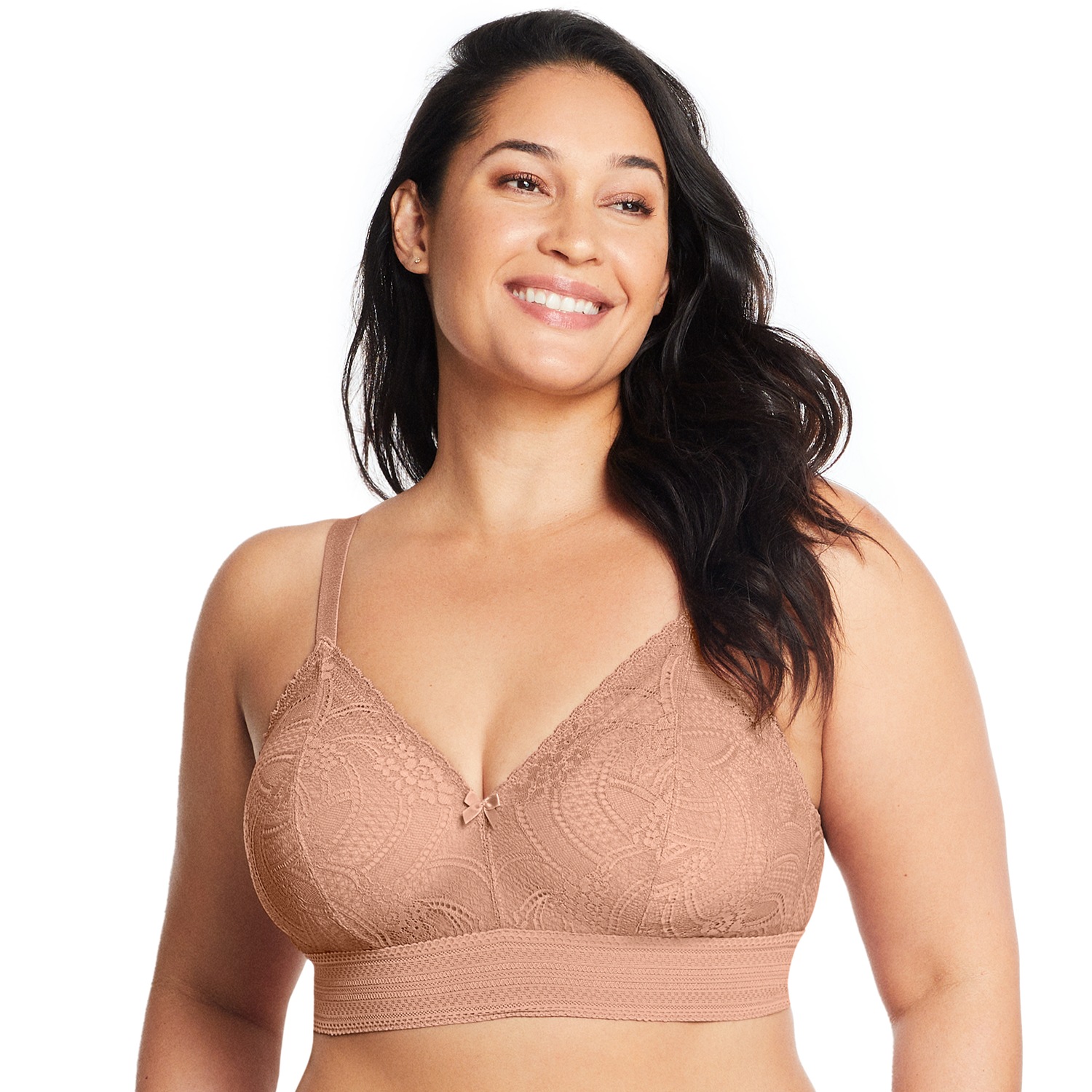Bramour Gramercy Spitzen-Bralette de luxe - Cappuccino