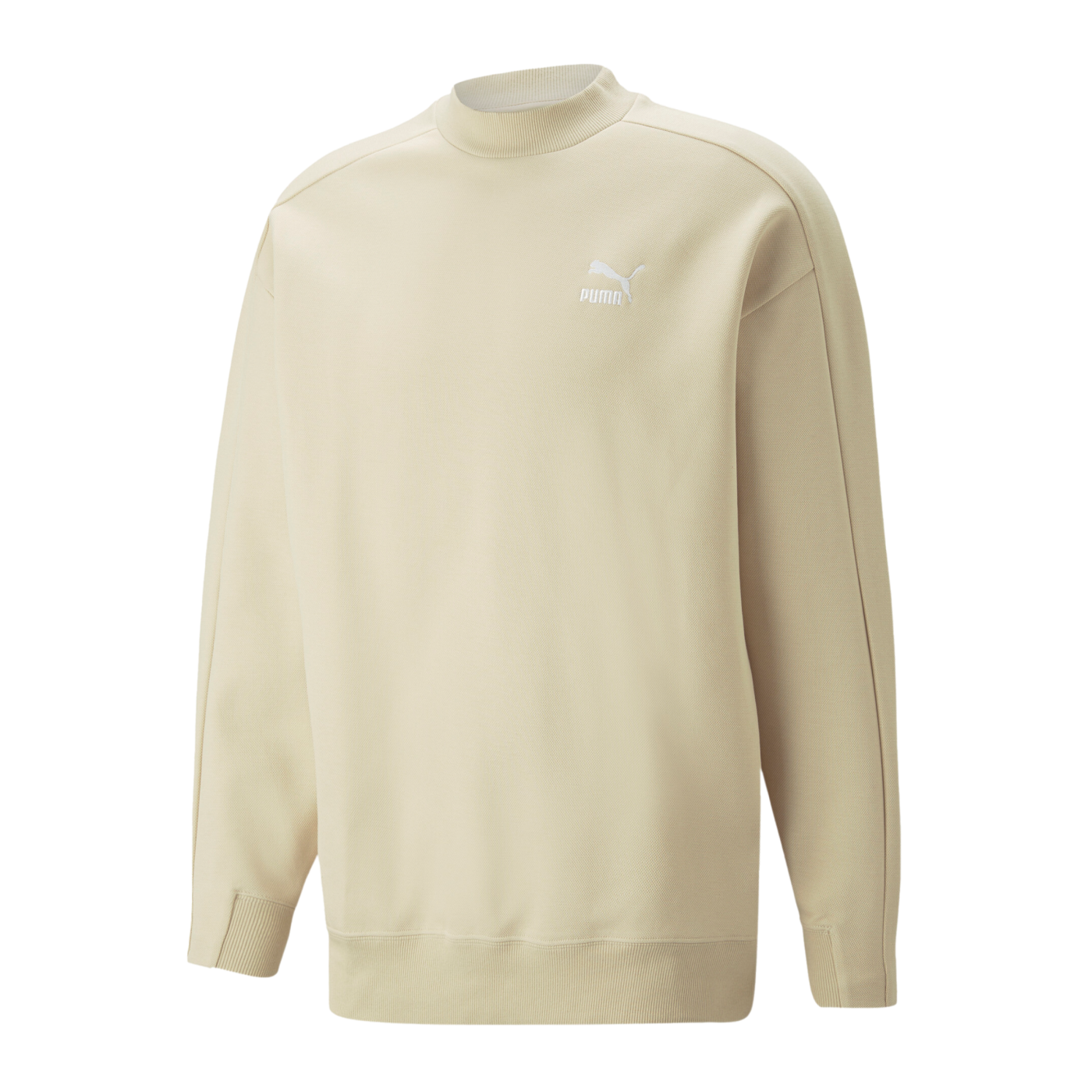 PUMA T7 Mock Neck Crew Sweatshirt Braun F88