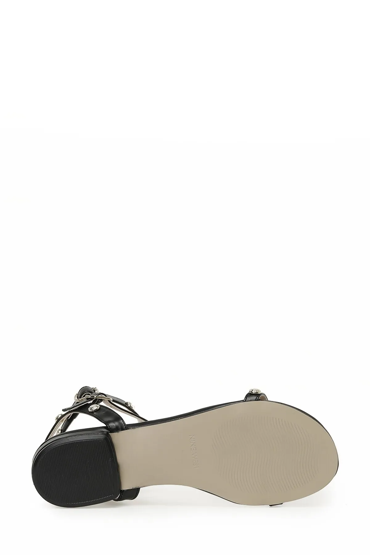 Nine West  Lalley 3fx Schwarze flache Damensandalen