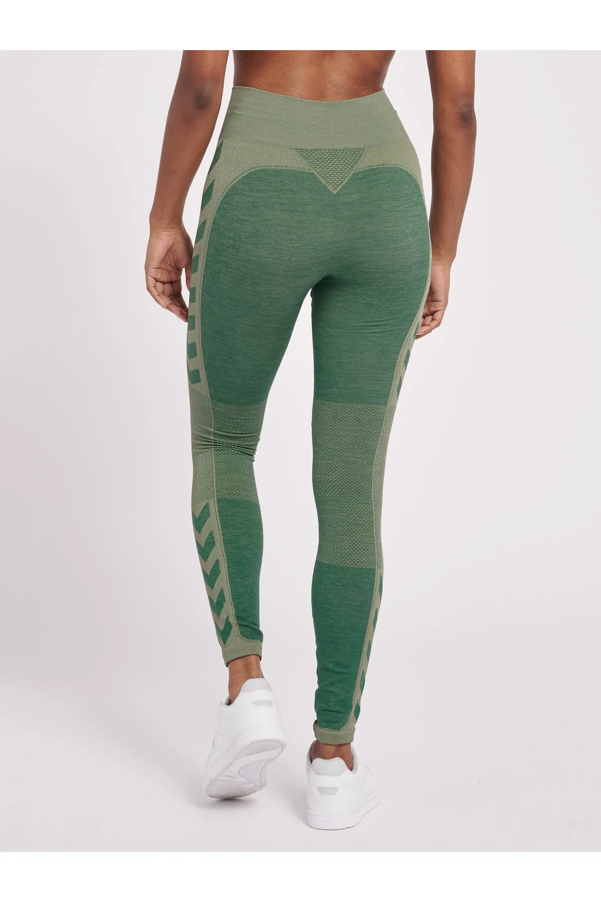 hummel  Sport-Leggings - Grün - Mittlerer Bund