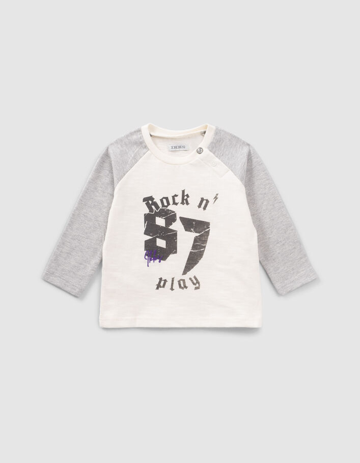 Ensemble jogging gris et tee-shirt bébé garçon