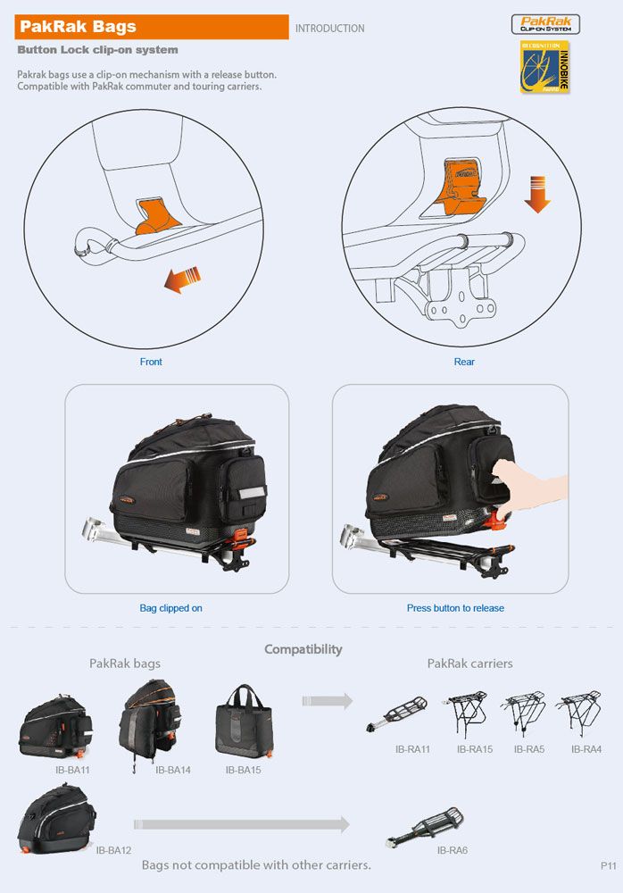 IBERA PakRak Commuter Bag kaufen | Bike-Discount