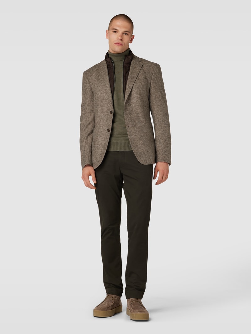 2-Knopf-Sakko in Two-Tone-Machart Modell 'Hecton' in beige