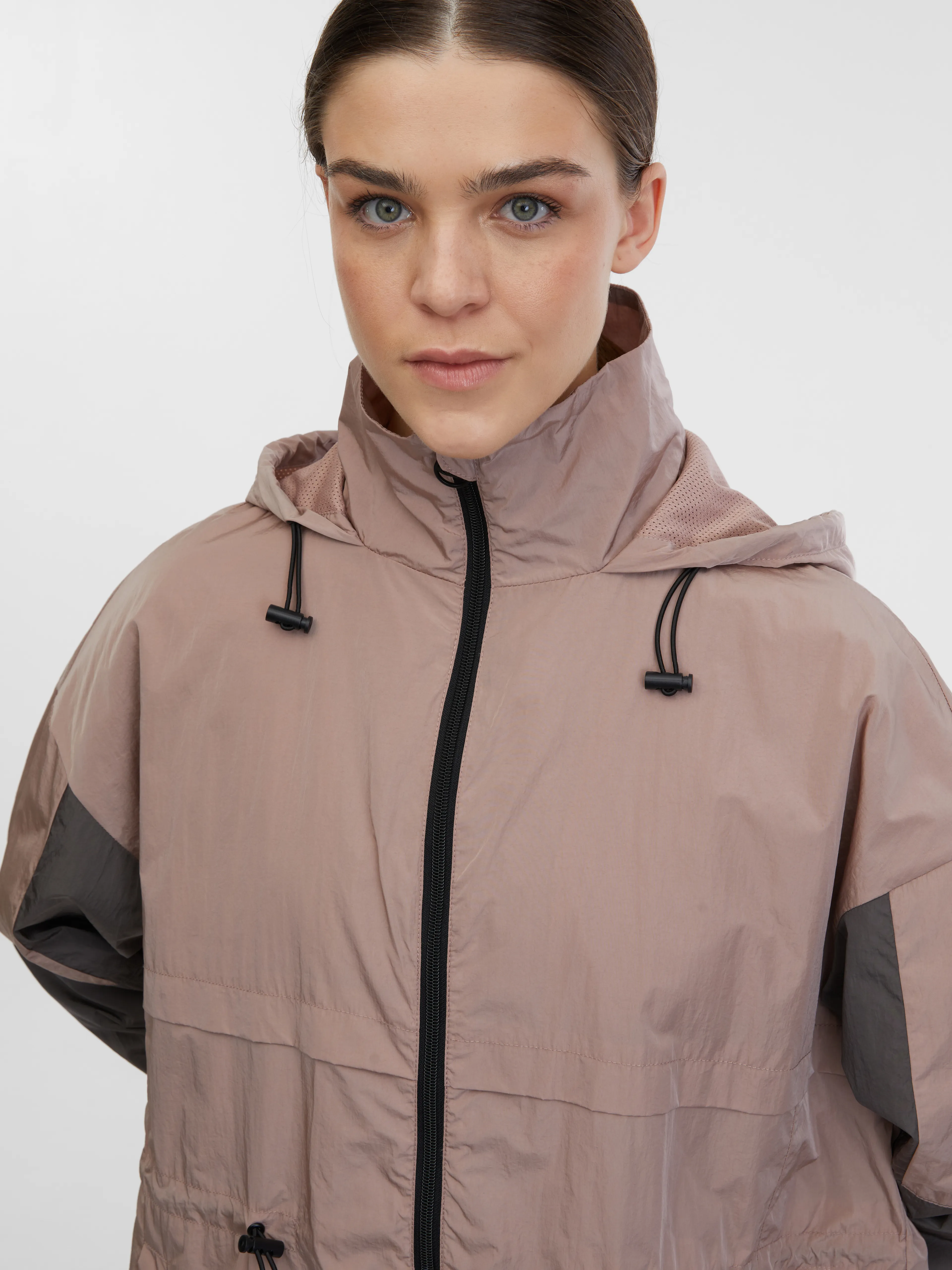 Hellrosa Damen-Sport-Leichtgewicht-Kapuzenjacke ORSAY