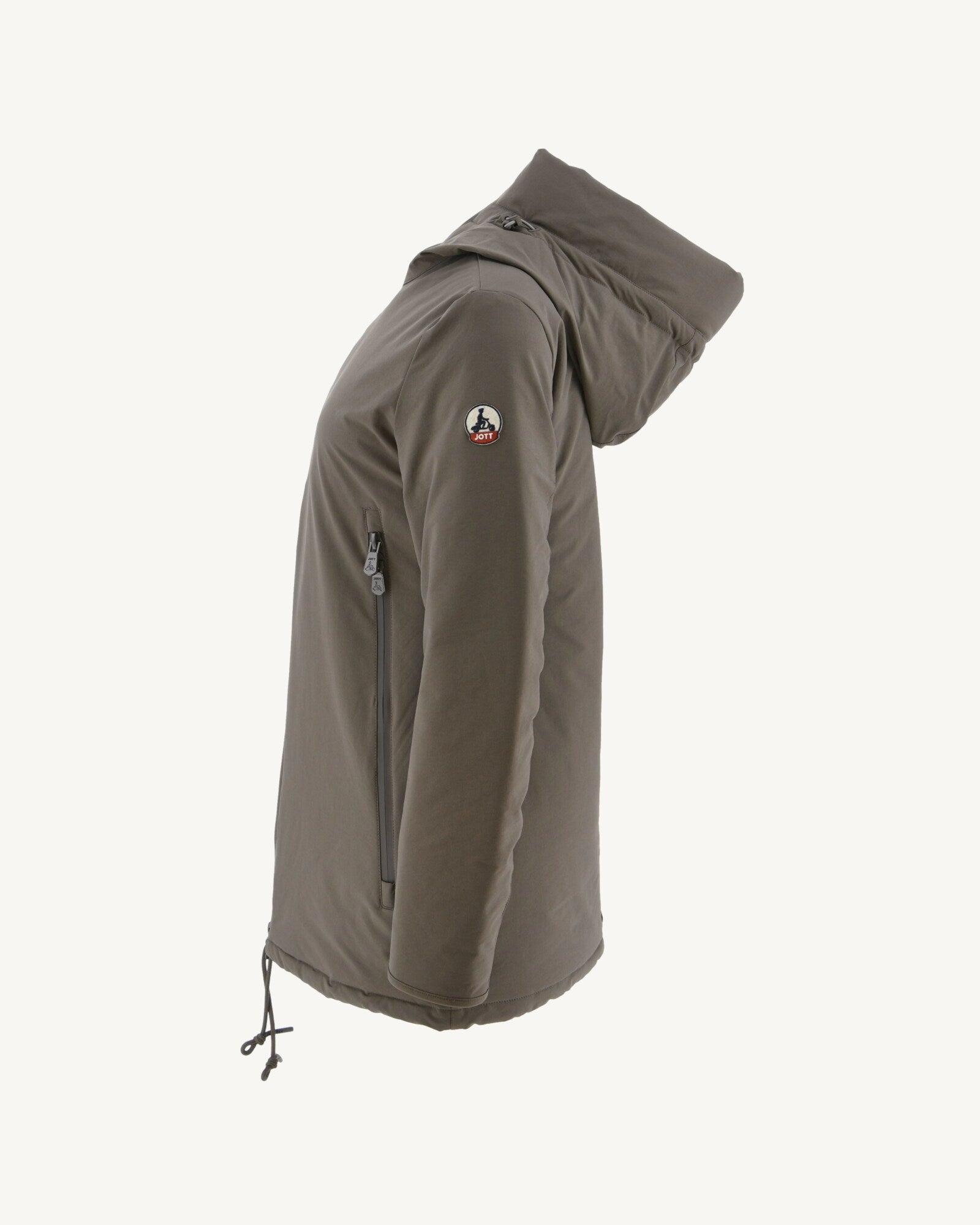 Doudoune à capuche Taupe Sibérie