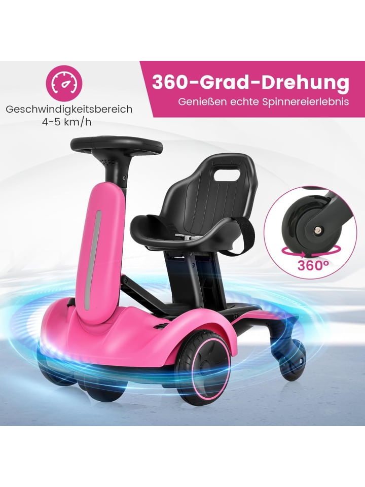 COSTWAY 6V Gokart Elektro in Rosa günstig kaufen onesize