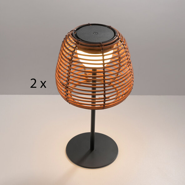 LED-Akku-Tischlampe SASKIA, 2er Set